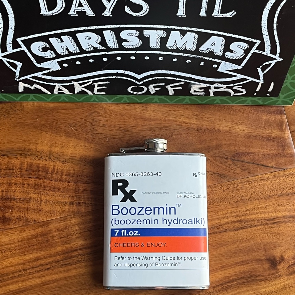 Flask for liquor of your choice 8oz Stainless steel gag gift